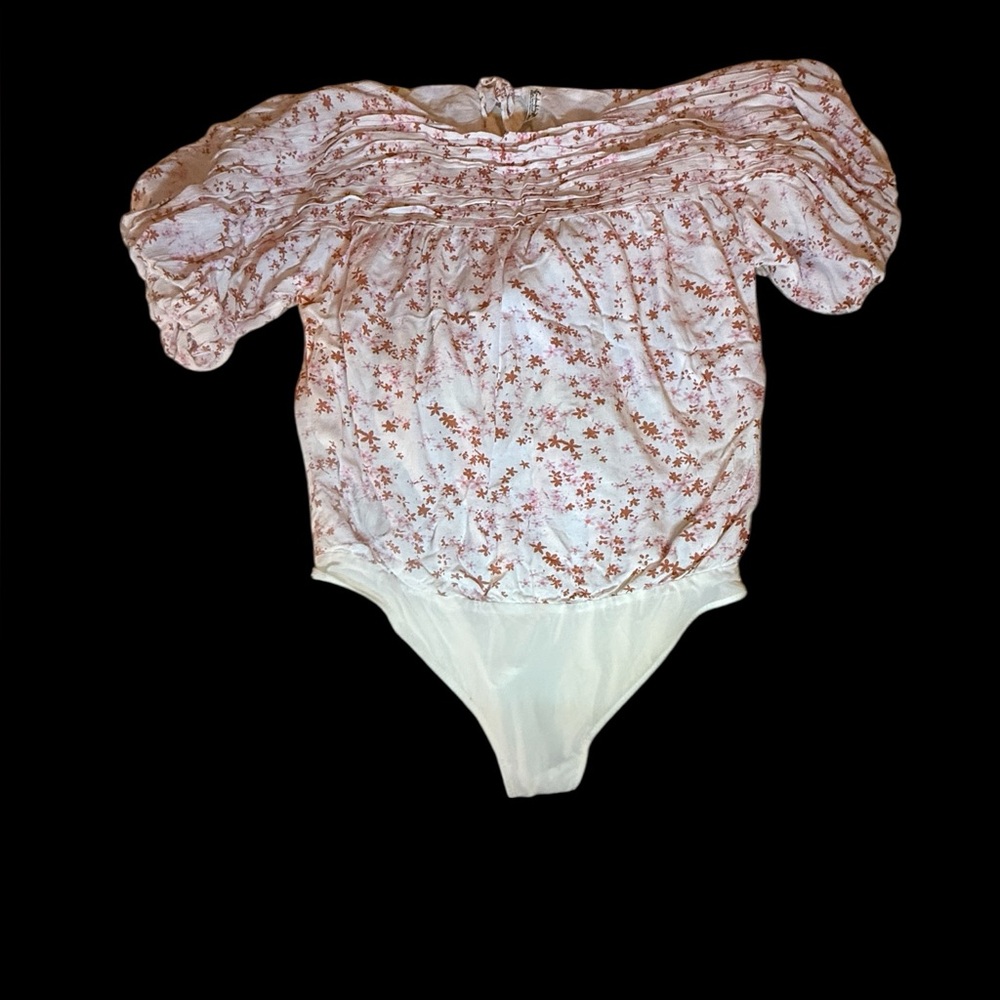 Intimately Free People Dessa puffed sleeve bodysuit, size L - Picture 3 of 9